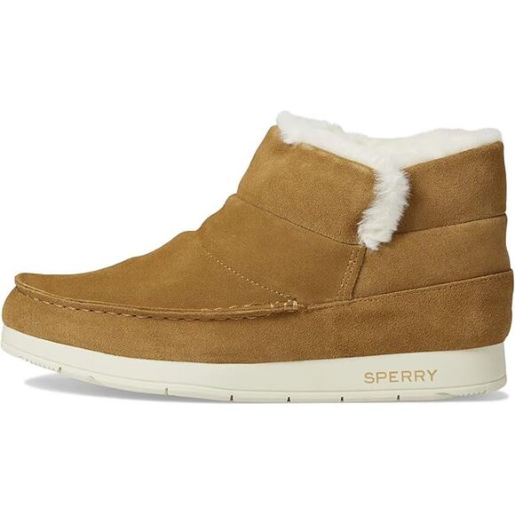 NWT Sperry Women's Duck Float Zip Seacycled Winter Boot Tan-Size 6.5 - Picture 2 of 5